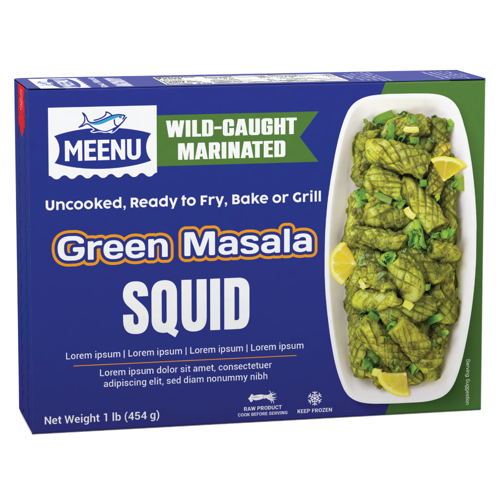 Green Masala Squid